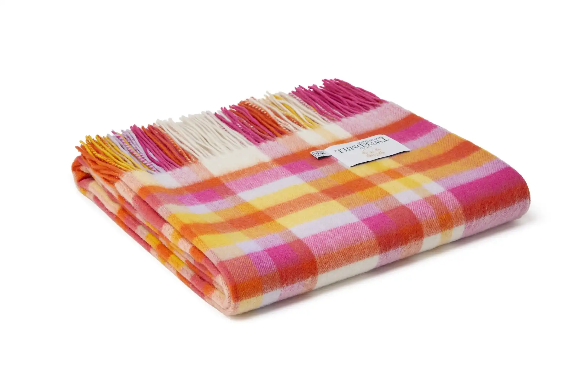 Deka z jehněčí vlny - Bright Check/Rio