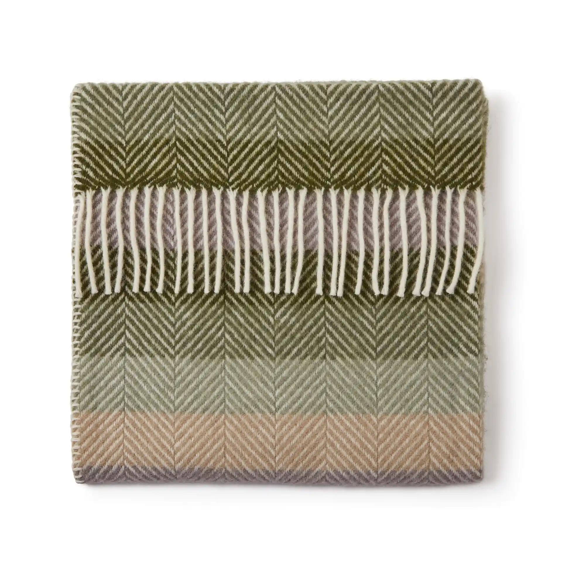 Dětská deka z čisté vlny - Pram Blanket/Botanical Stripe