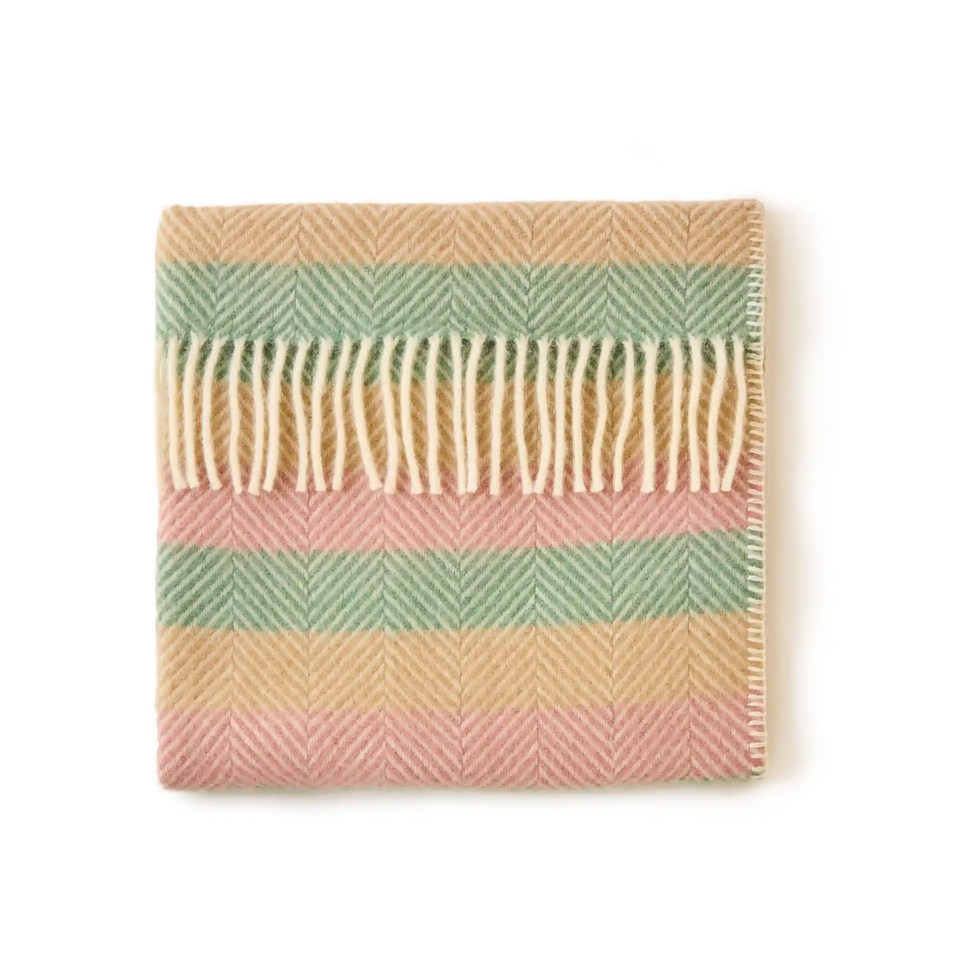 Dětská deka z čisté vlny - Pram Blanket/Summer Breeze Stripe