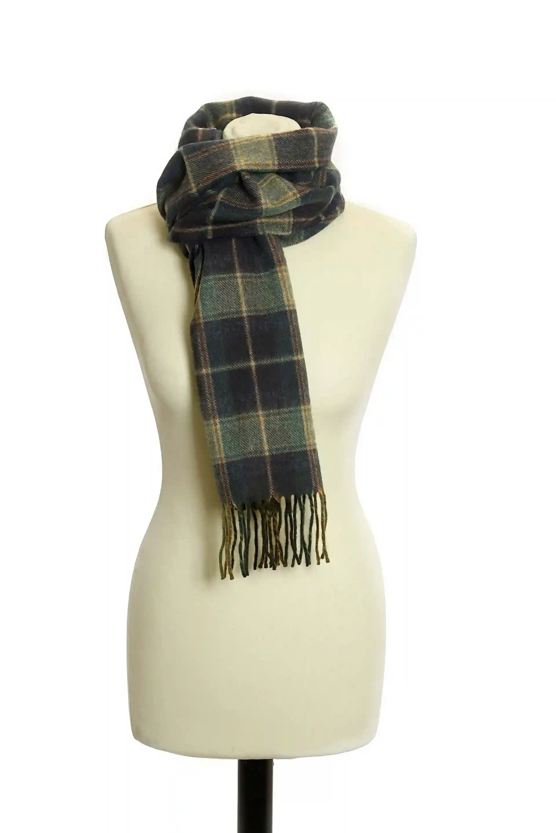 Vlněná šála - Lambswool Country Check/Navy