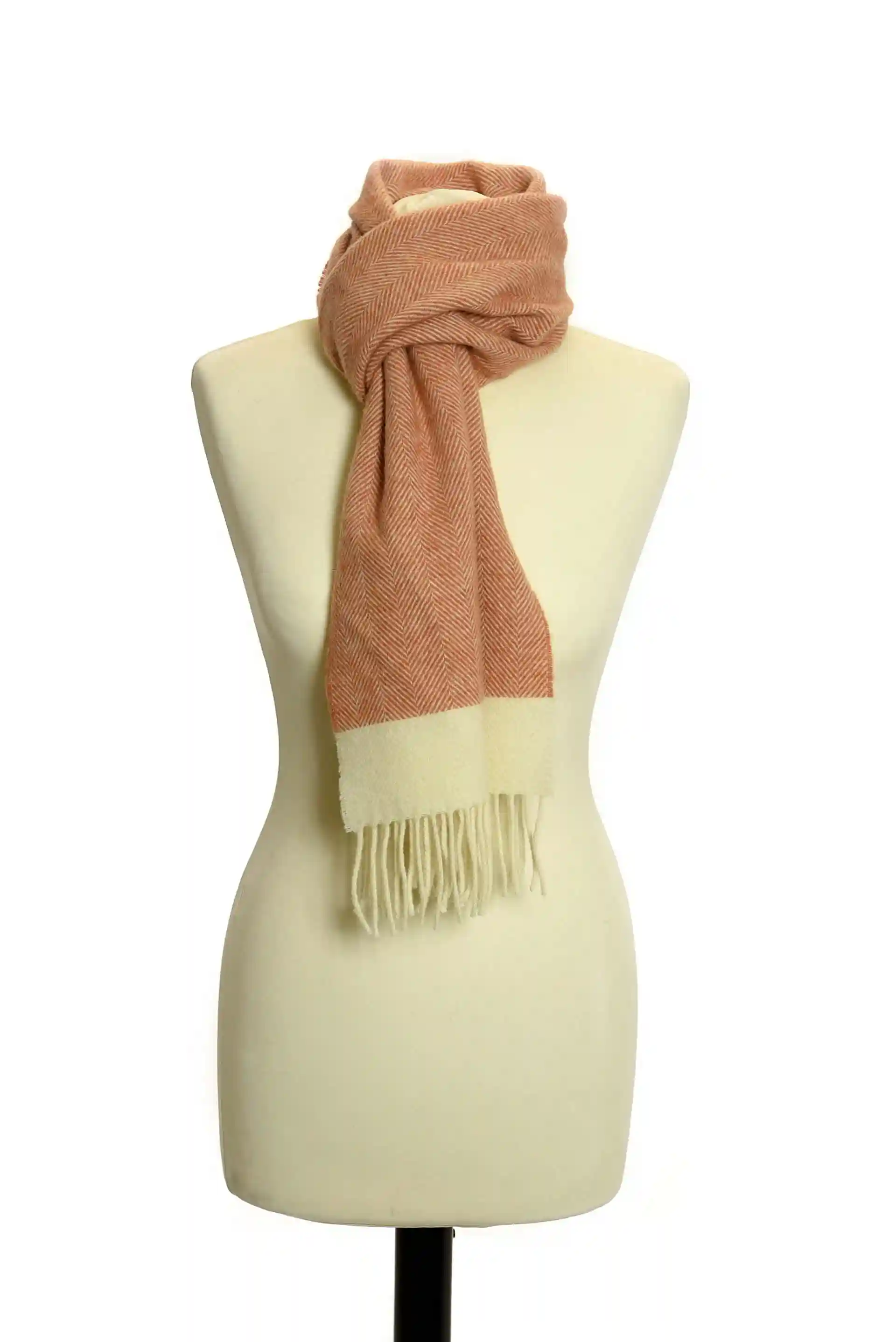 Vlněná šála - Lambswool/Herringbone Sand